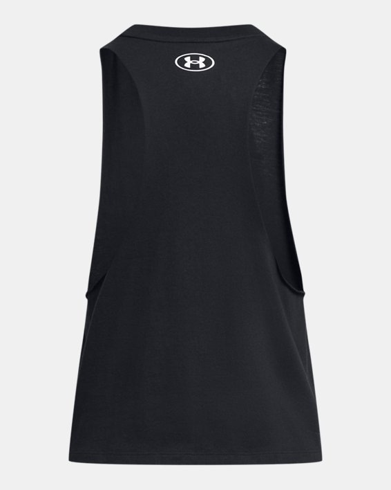Women's Project Rock Neon Flame Tank in Black image number 3